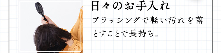 日々のお手入れ