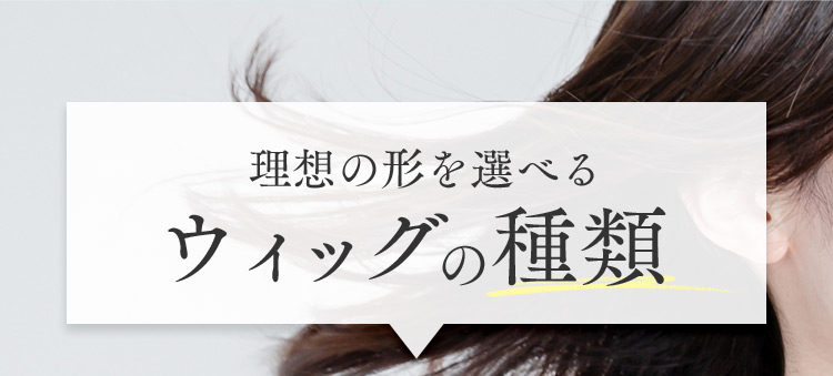 ウィッグの種類