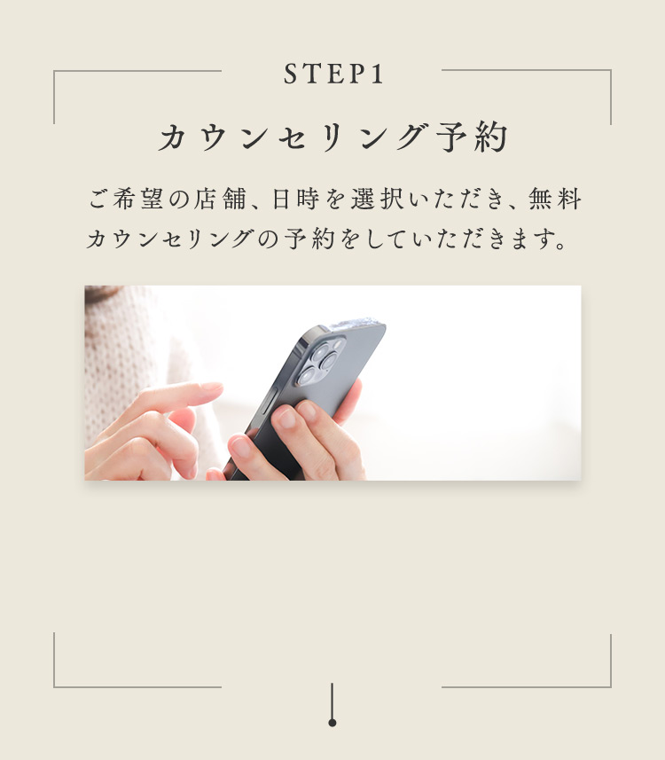STEP1 カウンセリング予約