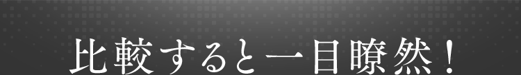 比較すると一目瞭然