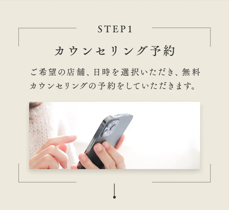 STEP1 カウンセリング予約